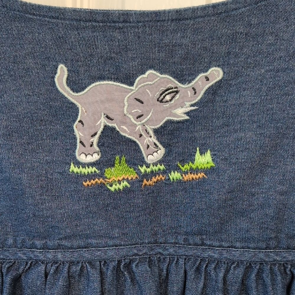 Bechamel Denim Dress with Embroidered Details - Picture 8 of 12